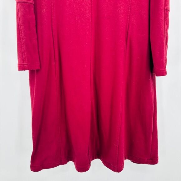 Soft Surroundings Plus Size 1X Red Cowl Neck Amelie Maxi Sweater Dress - Picture 4 of 8